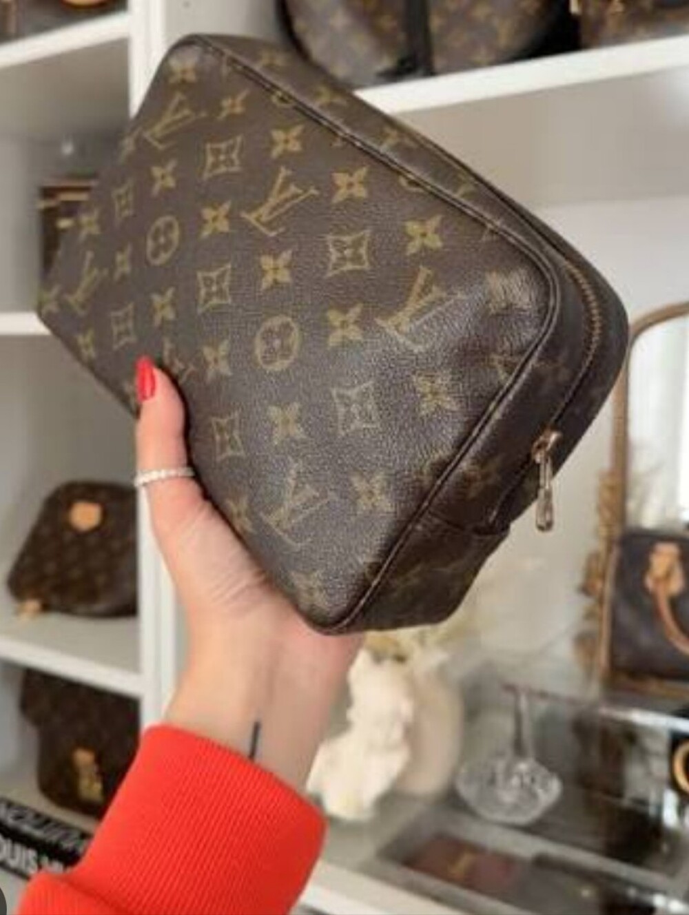 LOUIS VUITTON Monogram Canvas Toilette 23 Cosmetic Bag - Authentic